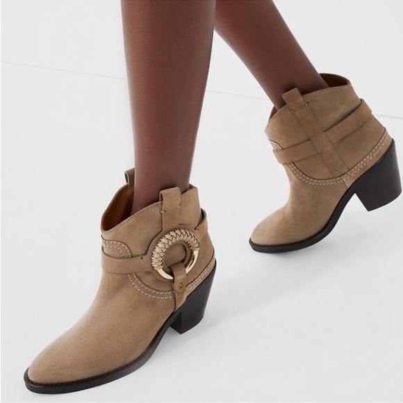 See by Chloe Hana Suede Ankle Boots